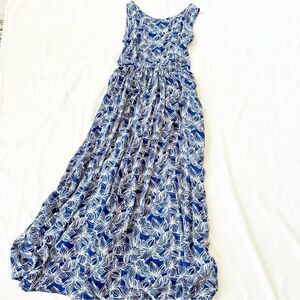 Vineyard Vines Womens Dress Maxi Full Skirt Sleeveless 2 way Floral Resort 8